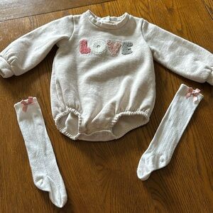 Nicole Miller New York Bodysuit Knee socks